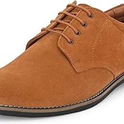Men's Suede Leather Derby Lace Up Formal Shoes | Anti Skid Sole & Waxed Laces| Antimicrobial & Heat-insulating| Memory Foam Padded Insole | Shoes for Office & Parties (SSE 013.014.015.016.017)-image-5