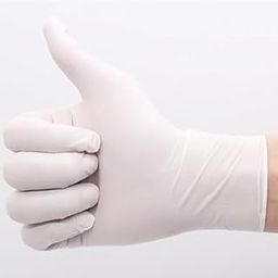 Zepham Pure Vinyl (Latex) Examination Disposable Less Powdered Hand Gloves - White II Pack Of 100 Pcs II Size-Medium, Non-Sterile.-26