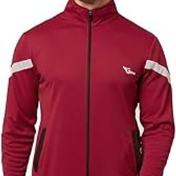 Solid With Neon Stripe Stretchable Regular Fit Gym Wear Jacket/Upeer For Men-image-64