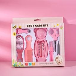 Prostuff.in® Baby Care Water Thermometer Grooming Brush Nail Hair Clipper Scissor Comb for New-Born Babies Tweezers Baby Combination Set of 1 Multcolor-image-33