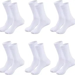 mukhaksh (Pack of 6 Pairs = 12 Socks Men Boys Cotton Lycra Calf Length Running Gym Training Sports Basketball Football Cricket Tennis Atheletics Socks-picture-25