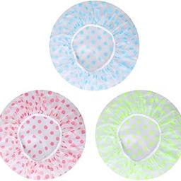Tanna Enterprise 1 Pc's Shower Cap, Double Layer Satin Silk Hair Bonnet Waterproof Shower Cap with Silk Satin Scrunchies, Silk Bonnet for Hair, Satin Hair Wrap Shower Cap-37