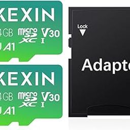 KEXIN Micro SD Card 2Pack 64GB MicroSDXC with SD Adapter, A1, U3, V30, C10 Micro SD Memory Card TF Card 4K Full HD Video Recording(2 Pack)-10