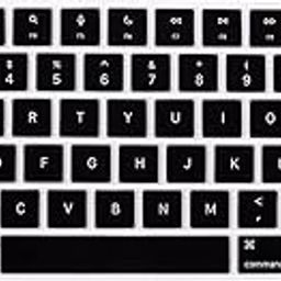 OJOS Keyboard Cover Skin for Apple Magic Keyboard 3 with Touch ID A2449/A2450 Ultra Thin Silicone Keyboard Protector for 2023-2021 iMac 24'' / Mac Mini M2 M1 Chip Keyboard Accessories (Black)-14