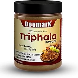 Deemark Triphala Powder | Support Immune System Digestion & Weight Management | Relives Constipation, Acidity | 100% Organic & GMP Certified | 250gm-image-38
