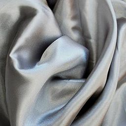 Bini Fabrics Pewter Grey Silky Satin Dress Fabric Plain Satin Material 44/45" Width, Slik & Shiny Fabrics (1 Meter)-image-75