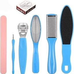 Pedicure Tools for Feet - 8 in 1 Pedicure Kit | Foot Scrubber for Dead Skin, Callus Remover, Foot Scraper, Foot File, Pitchfork, Filer for Nail Repair - 1 Set-picture-33