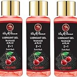 Lube Massage & Lubricant Gel Water Based Lube Non-Sticky Cherry Flavor lube Pack Of 5-image-86