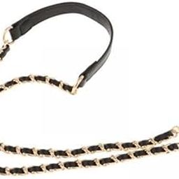 THE STYLE SUTRA 4xMetal Purse Chain Strap Shoulder with Buckle Gold Chain Black-image-47