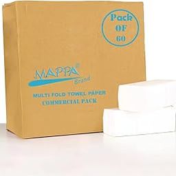 Mappa Multifold Paper Hand Towels (M Fold), 60 Packs, 150 Pulls/Pack (Total 9,000 Sheets)-picture-5