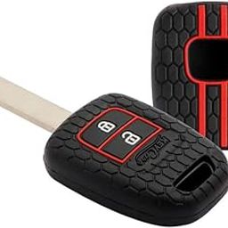 Keycare® Silicone Key Cover Compatible for WR-V, City, Jazz, Amaze 2014+ Models (Black)-image-7