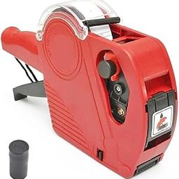 dinojames MRP/Price NFC Colour Label Gun 8 Digits with 1 Ink Rolls,Red-image-2