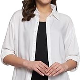 Women Regular Fit Solid Casual Shirt-image-7
