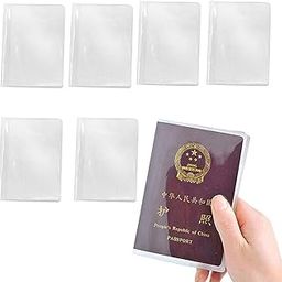 CALANDIS™ 6Pcs Waterproof Passport Cover Clear Plastic ID Card Protector Case Clear | Mens Accessories-image-18