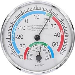 Sosoport Hygrothermograph Thermometer Outdoor Thermometer for Patio Sauna Room Precise Hygrometer for Accurate Temperature Humidity Monitoring Easy to Use Design for Environments-image-32