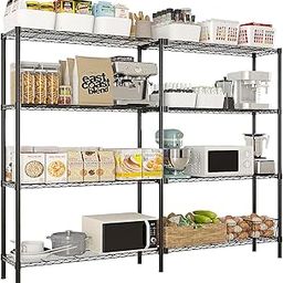 IIDA Heavy Duty Wire Shelving: Large Storage Rack with Adjustable Metal Shelves, Commercial Grade Unit for Living Room, Garage, Supermarkets, Warehouses, Restaurants, and Hospitals-image-59