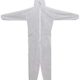 White Coveralls Dust Spray Suit Non-Woven Clothing Size L-image-7