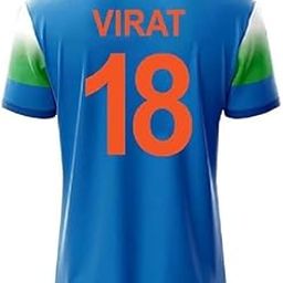 Indian Cricket Team World Cup Half Sleeve Blue Virat Kohli Jersey 2025/26 for Boys & Men-image-7