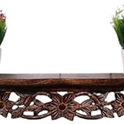 BOGEN LITE Space Saving Wall Shelves Rack and Furnitures for Home Living Room Perfect for Storage Saving Corner Shelf & Wall Floating Shelves | Handcrafted | Brown Color (22.5 X .5 X 5 Inches)-image-29