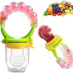DTR Creation Baby Nibbler Ring Pink Color, Nibbler Pacifier,Pacifier Food, Feeding Accessories Small Size (3-6 Months Baby)-image-5