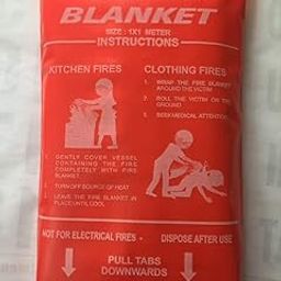 Vinsh Enterprise Fire Blanket Emergency for Home Kitchen - Safety Fiberglass Fire Suppression Blanket Great for School, Fireplace, Grill, Car, Office, Warehouse-2