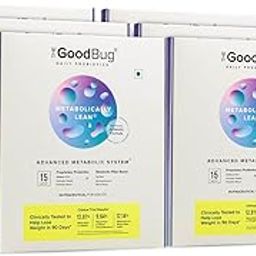 The Good Bug Metabolically Lean: Advance Metabolic System | Weight Loss For Women & Men | 16 b CFUs Probiotics Supplement + L-Carnitine + 7g Prebiotic Fiber | Boosts GLP1, Metabolism & Reduces Cravings Naturally | 90 Days Pack-30