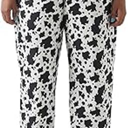 Women's All Over Printed Regular Fit Poplin Plus Size Pyjamas-image-3