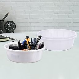 Homestic Pack of 3 Desk Organizer | Stationery Organizer | Multipurpose Storage Organizer | Office Supplies Organizer for Pen-Pencil-Staplers-Clips | Desktop Organizer | 6 LTR | White-image-47