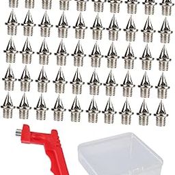 THE STYLE SUTRA® 50Pcs Sturdy Replacement Spikes for Short Running Shoes Track Shoes Training Red | Sporting Goods | Outdoor Sports | Track & Field-23