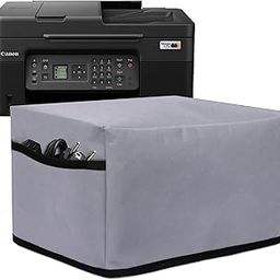 Crasome Dust & Water Proof Printer Cover for Canon Pixma G4770 (Grey)-23