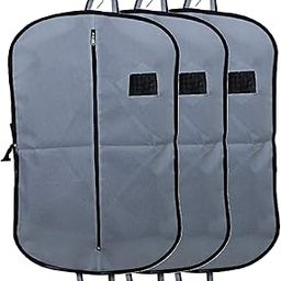 Kuber Industries Foldable 3 Piece Non Woven Men's Coat Blazer Cover, Grey (CTKTC5488)-image-9