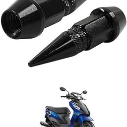 LOVMOTO Universal Spiked Valve Caps,Aluminum Alloy Dustproof and Waterproof Tire Valve Stem Caps, Suitable for Cars, Trucks and Motorcycles (2PCS Black) Comfortable with Le-ts-picture-18