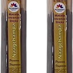 Pujahaat Premium Scented Incense Stick Masala Agarbatti | No Charcoal Incense Sticks, 100% Herbal Fragrance Agarbatti, 0% Sulphates Nagchampa Fragrance (2)-image-77