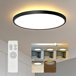 Remote Control Recessed Mount Light,2000K Night Light Feature 18" 36W Led Ceiling Light with Full Cct Brightness Adjustable for Kitchen,Office,Nursery Room-picture-27