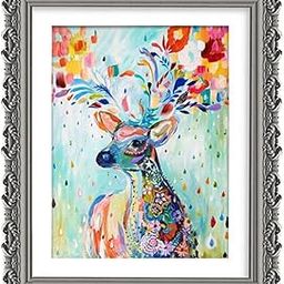 CALANDIS™ 5D Diamond Painting Cross Stitch DIY Wall Ornament Coloful Deer S #6 | Cross Stitch Kits | Hand Embroidery Kits | Embroidery & Cross Stitch | Needlecrafts & Yarn-image-50