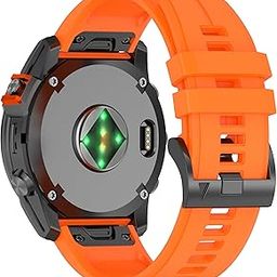 XMUXI Compatible with Garmin Fenix E/Fenix 8 AMOLED 47mm/Fenix 7/7 Pro/6/6 Pro/5/5 Plus Watch Band Quickfit 22mm Silicone Straps for Forerunner 965 955/Approach S70 47mm/Instinct 2/quatix 7-image-39