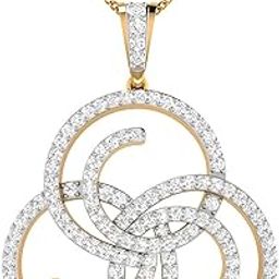 pc jeweller Yellow Gold and Solitaire Pendant for Women-picture-37