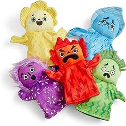 Learning Resources Feelings Family Hand Puppets, 5 Hand Puppets 'Feelings' - Happy, Sad, Surprised, Angry, Scared-image-6