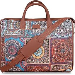 Printed Unisex laptop messenger bag for work-15