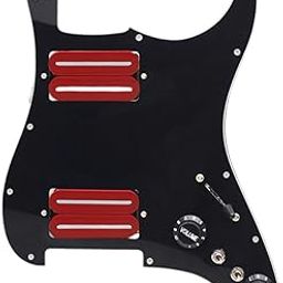 CALANDIS Humbucker Electric Guitar Pickguard Pickup HH Wiring Loaded for ST Accessory Black Red | Pickguards | Guitar Parts | Parts & Accessories | Guitars & Basses-image-13