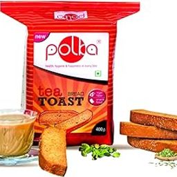 POLKA Tea Toast, Sooji Rusk, Saunf, Elaichi, Tea Time Snack, Pack Of 6X400 = 2400 Gm-picture-14