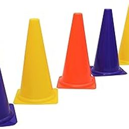 Field Agility Marker Cones 6 Inch Pack of 15 Used in Soccer, Cricket, Training in polyethylene (PE) Plastic for Sports Training, Traffic Cone, Dog Agility and Outdoor Agility Training-picture-12