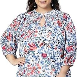 Rare Floral Print Women Plus Size top-29