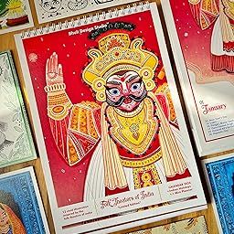 Bhuli Design Studio 2024 Limited Edition Desk Calendar With Complementary Natural Cotton Tote Bag, Postcard and Bookmarks-picture-30