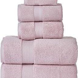 SENSES by Riba 703 GSM 6 pcs Towels Set - All Cotton Zero Twist Premium Hotel & Spa Quality Highly Absorbent (2 Bath Towels, 2 Hand Towel and 2 Wash Cloth) - Mauve-4