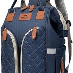 TRUE HUMAN Designer Ultra Premium Multipurpose Diaper Bag, Baby Bags, Anti Theft, Maternity Bag, Baby shower gift, Nappy Bag Mothers Bags-14