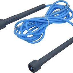 Babbler BS-400 Blue Skipping Rope With 5mm Coloured Rope With Rope Adjuster and Slim Handle Long Size For Easy Grip (Tin Box Packing), Pack of 1 Piece Fitness Jump Rope-image-71