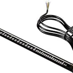 AllExtreme EXLPL053 Universal Licence Plate LED Light Strip with 48 SMD LEDs for Brake Stop Turn Signal (8 Inches, DC 12V, 8 Inch)-24