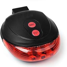 Inditradition Bicycle Laser Tail Light | Inbuilt 2 Laser & 5 LEDs, Multi-functional 7 Modes (Red)-15