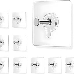 JIALTO 9 PCS Photo Frame Hooks for Wall Without Drilling/self Adhesive Hooks for Wall Heavy Duty Strong Nails for Wall Hanging Photo Frame/Wall Clock/Kitchen Accessories Items-10